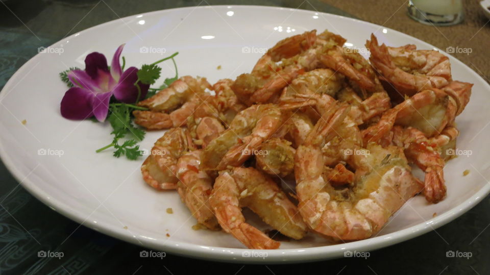 Fried shrimp 