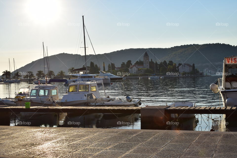 A view from the cafe by the sea