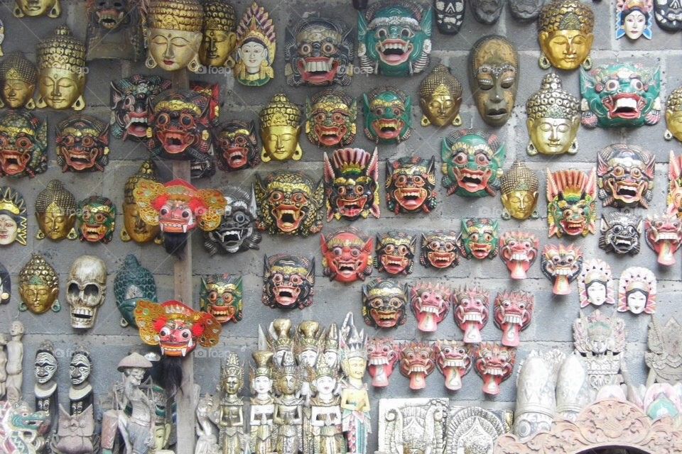 Balinese_Wall_Of_Masks