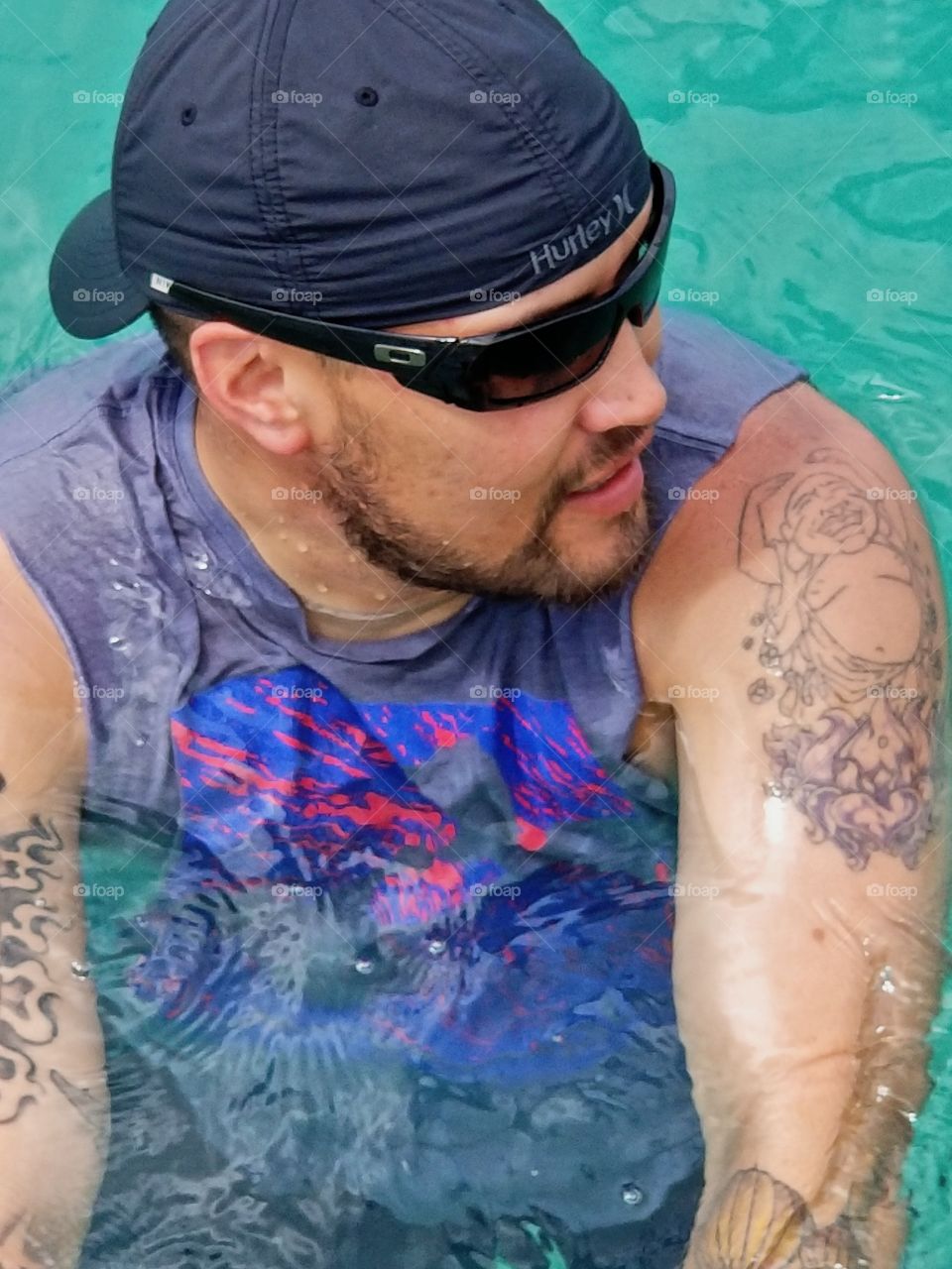 Just enjoying the Caribbean waters