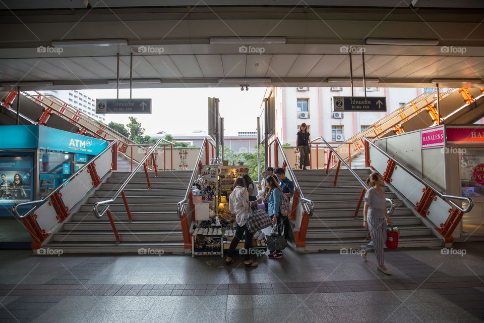 BTS public train station stairway 