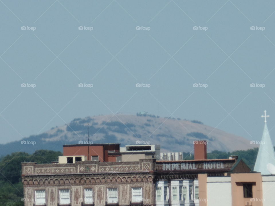 Stone Mountain seen from Atlanta 
