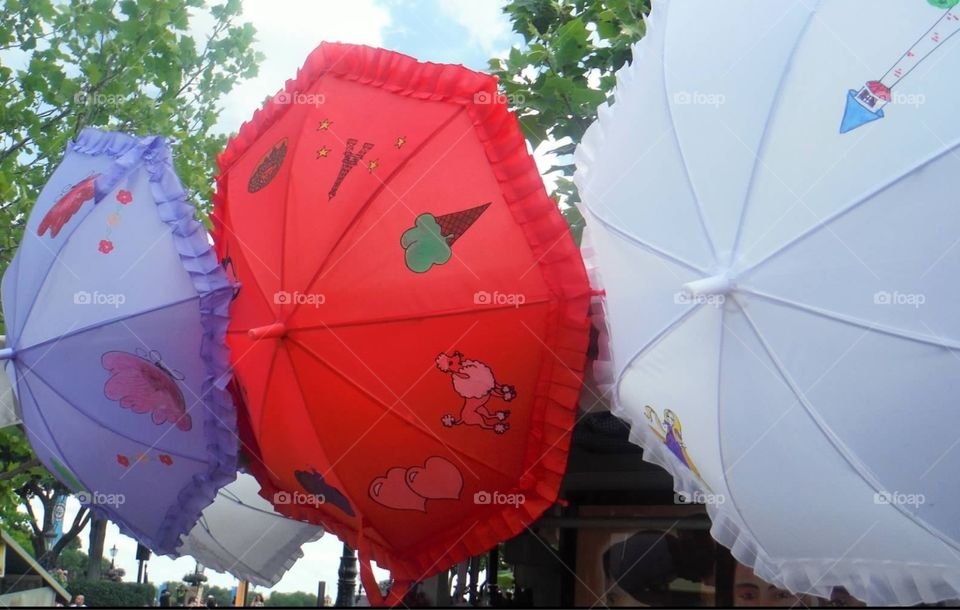 Umbrellas in Epcot France
