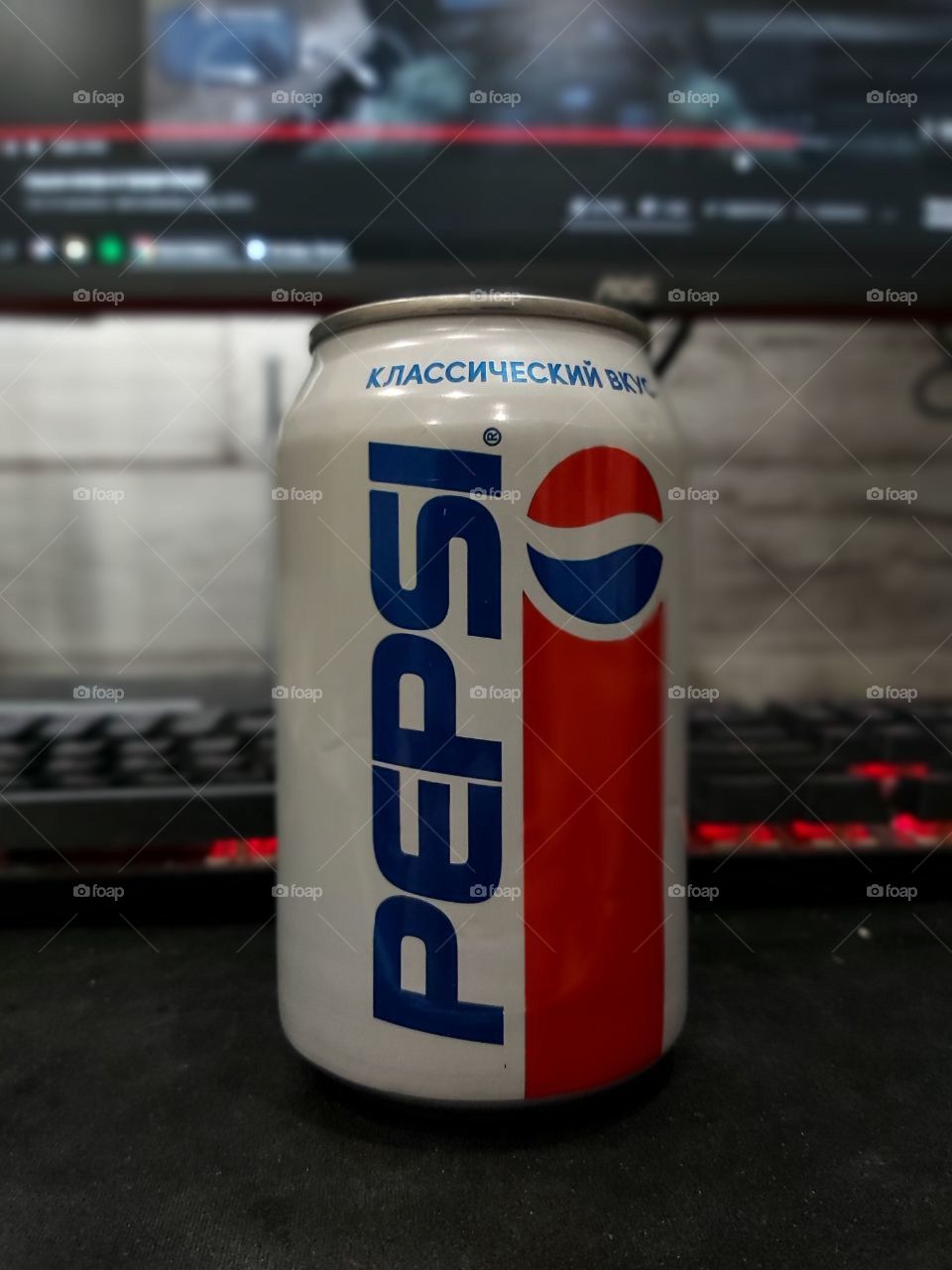 A can of soda!