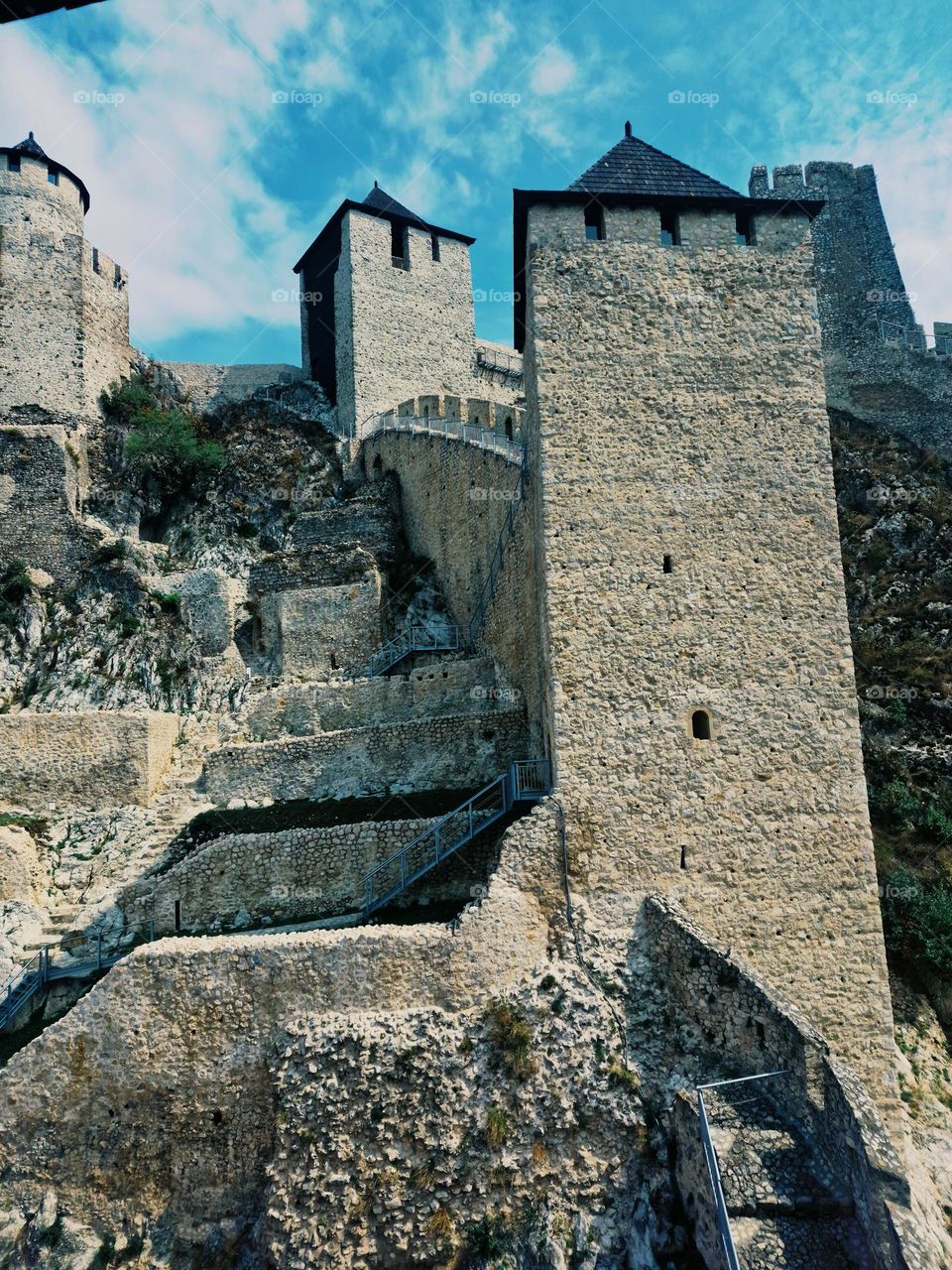 Golubac fortress wall