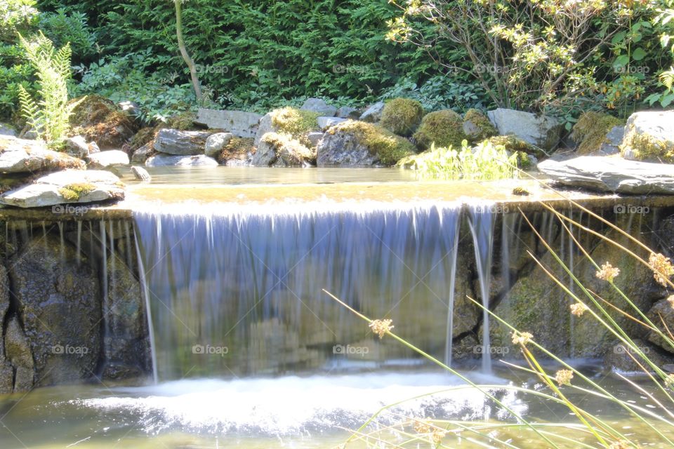 Garden waterfall 
