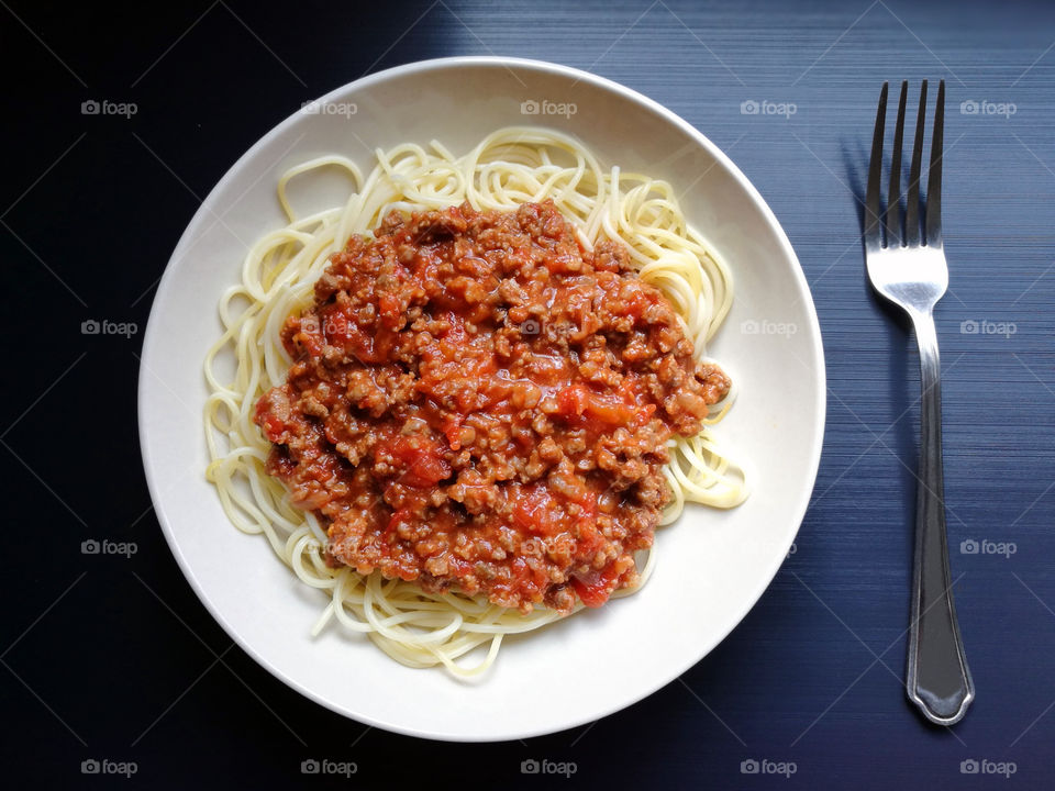 Spaghetti Bolognese.