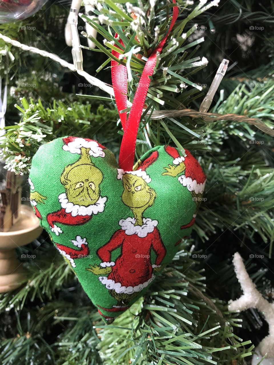 Mr grinch Christmas tree decoration 