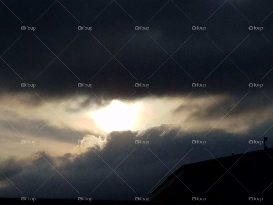 Sun through the clouds