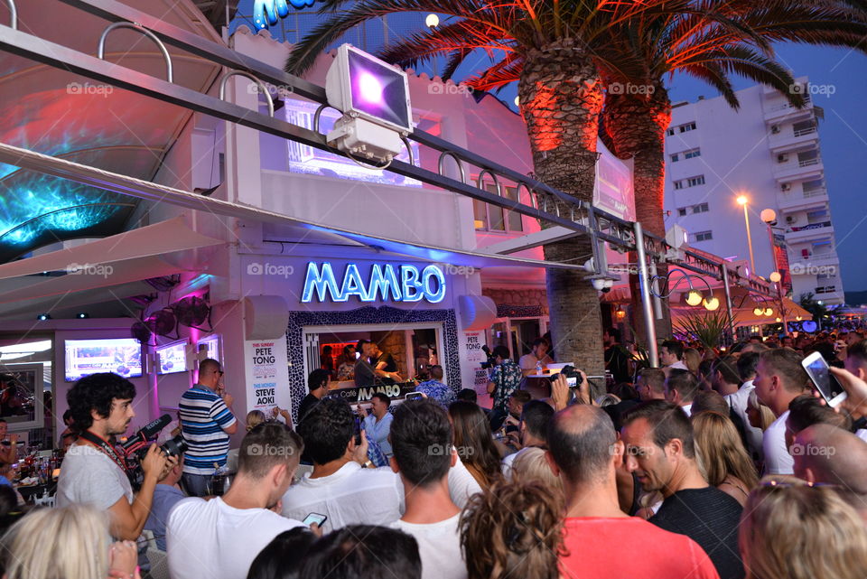 People at mambo ibiza