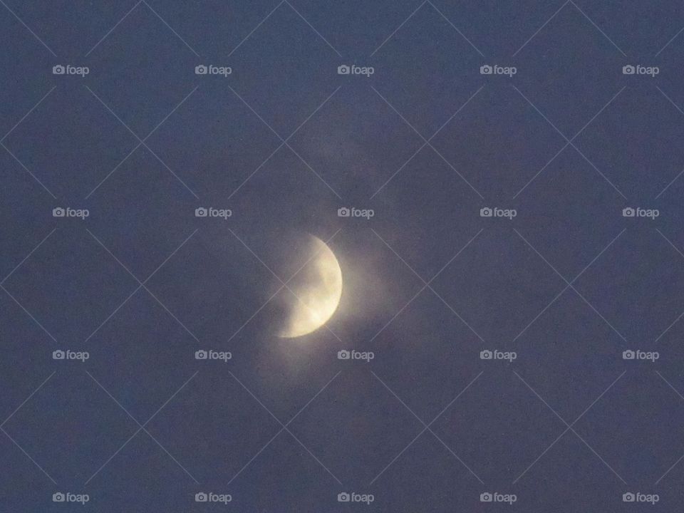 moon through high clouds