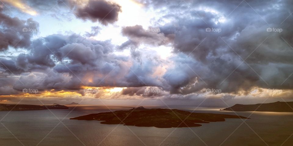 Sunset in Santorini