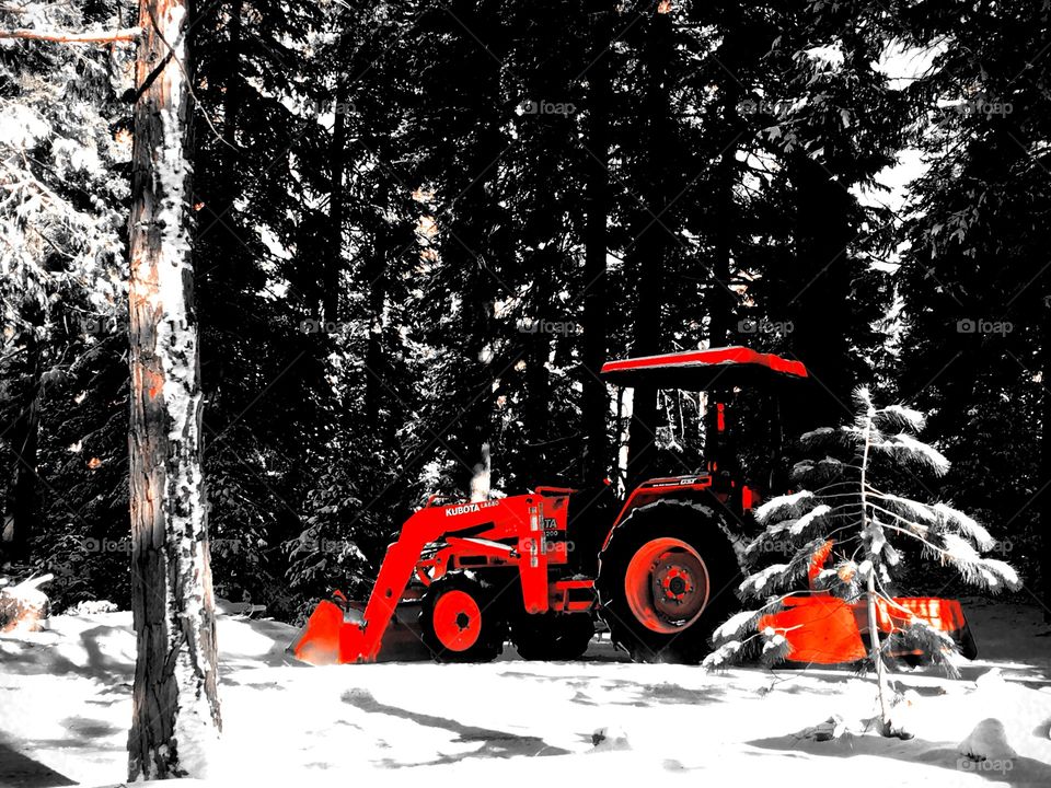 Red tractor 