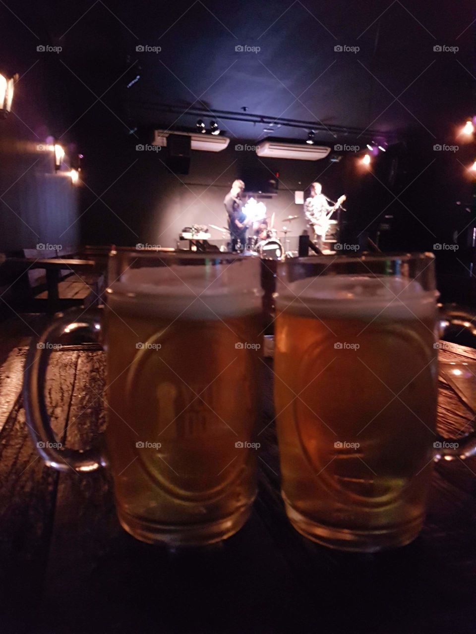 Beer on bar