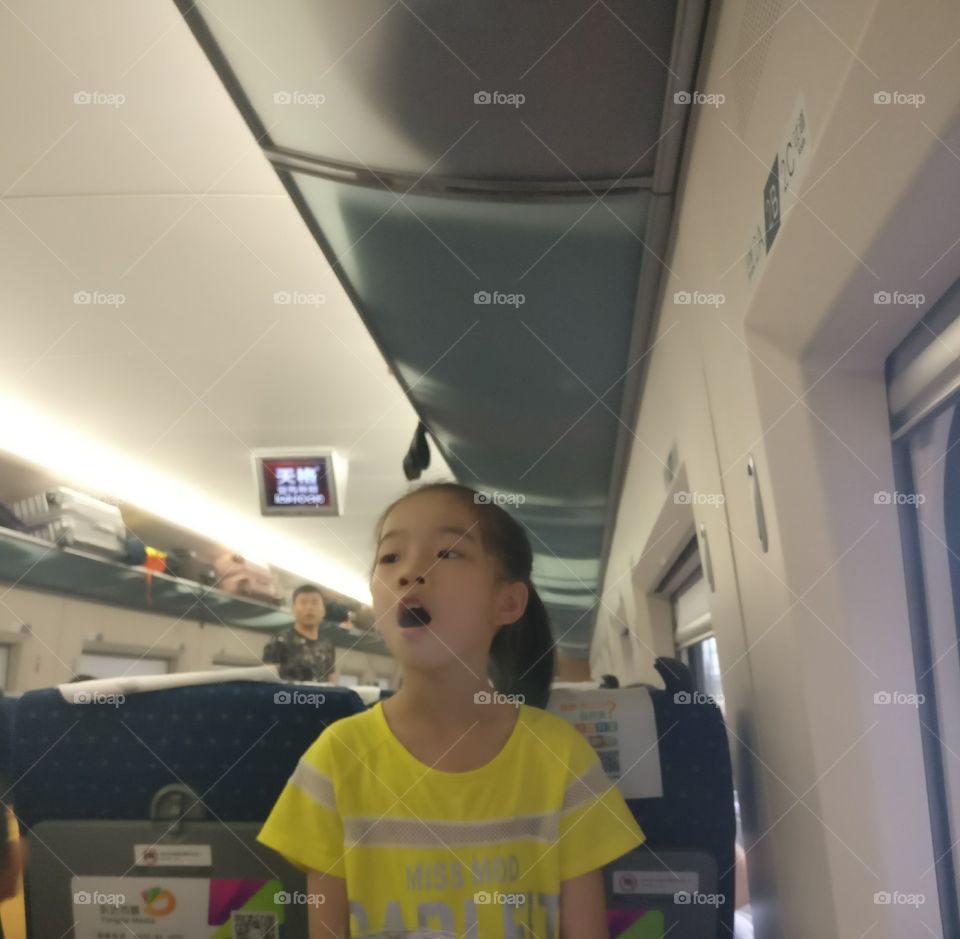Child, Indoors, Airplane, People, Locomotive