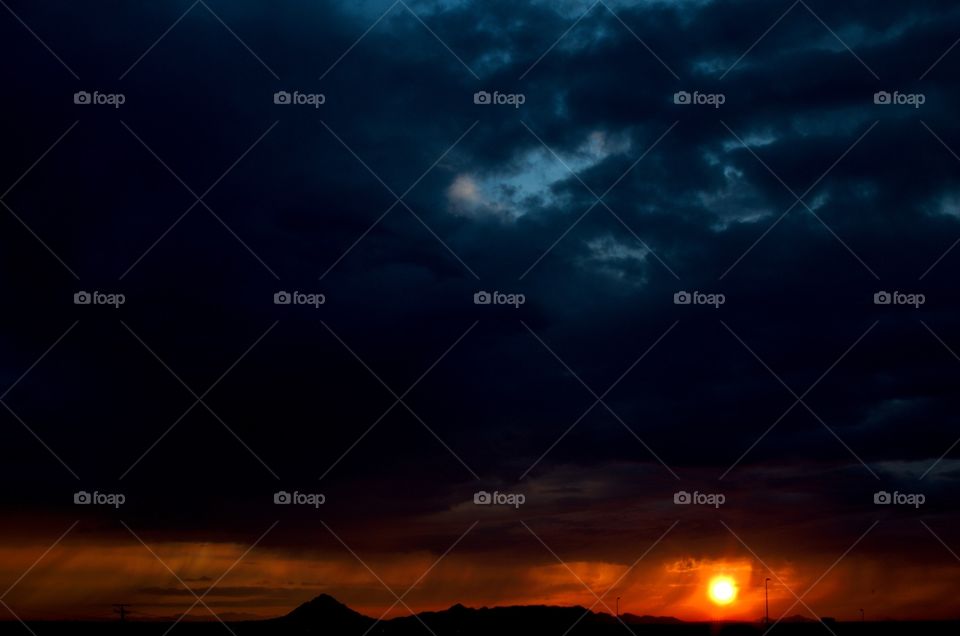 Stormy Arizona sunset