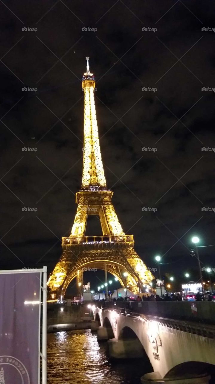 The centre of Paris,the great and only one Eiffel tower in all his light and pleasure all over the dark city.Explore the capital of the love while the tower got your back.