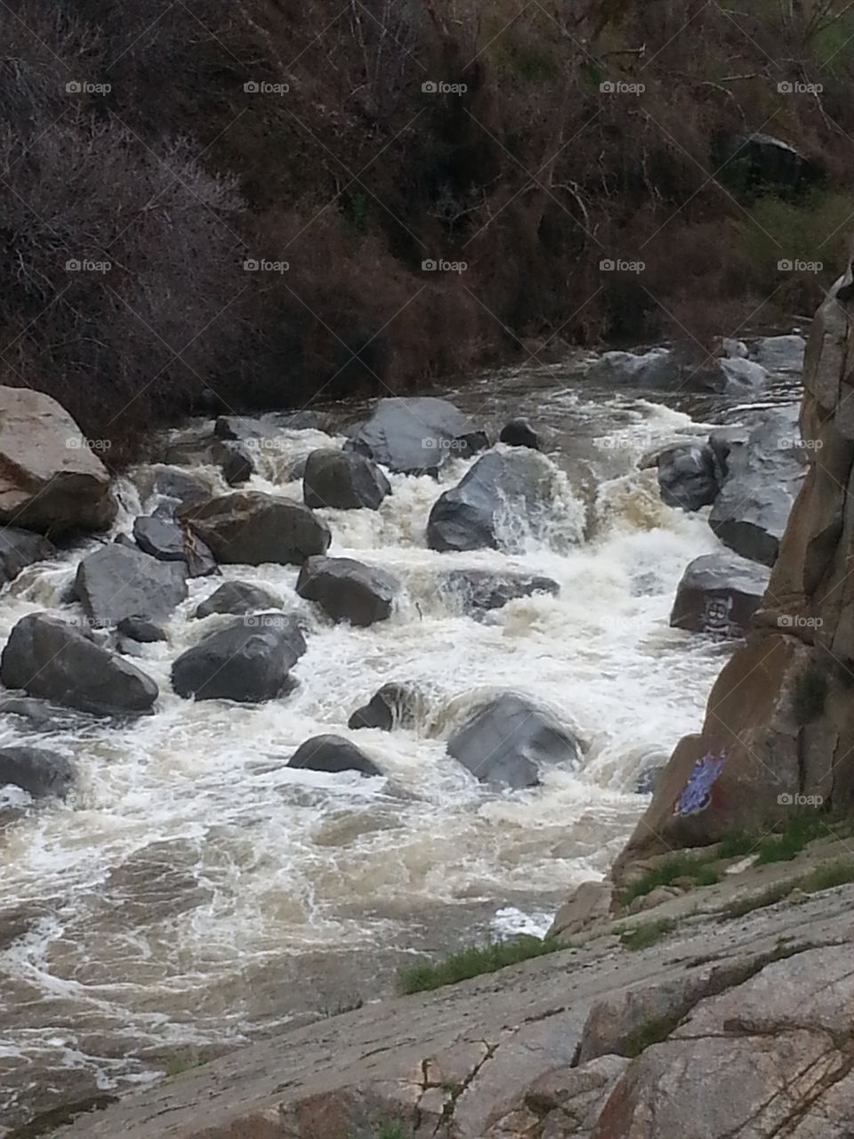 raging river after a storm