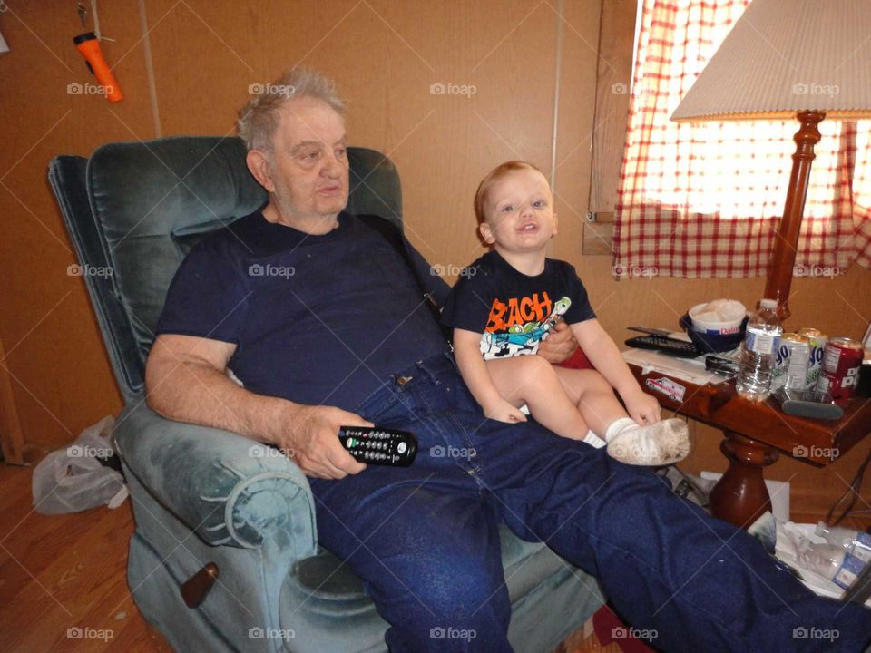 boy and his grandfather