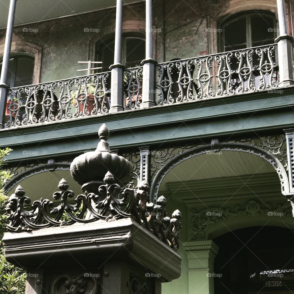 Walking down a street in Uptown New Orleans we came across this ornate fence around this very old house. It looked like any other house in NOLA but this one was different. It had been a residence, orphanage, and for Confederate Soldiers.