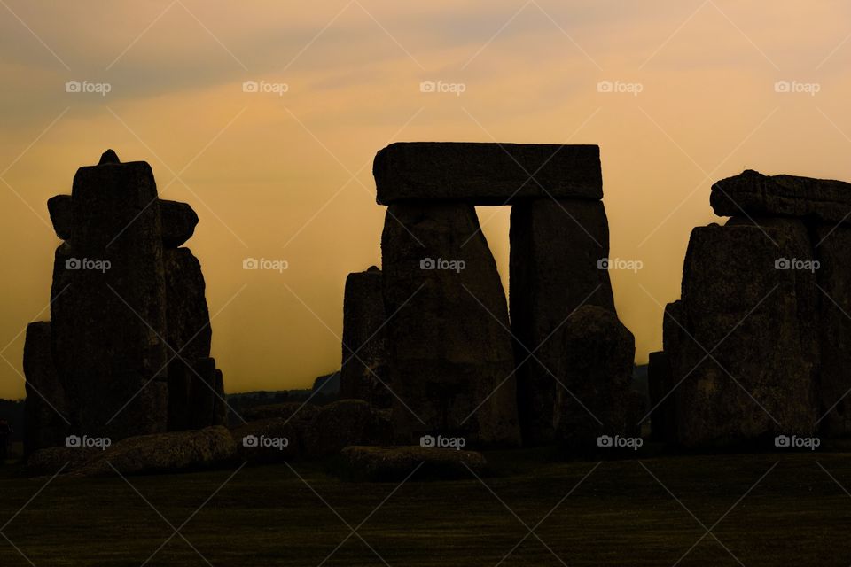 Stonehenge in the Sunset 