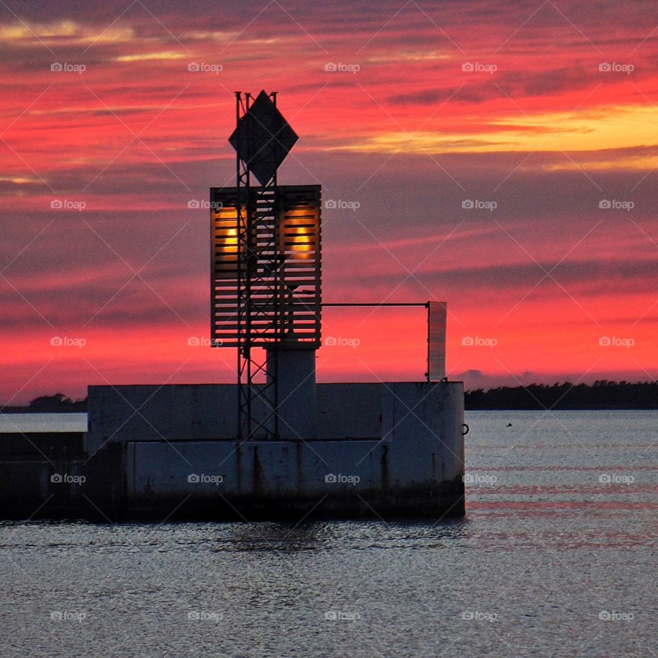 Sunset on the pier