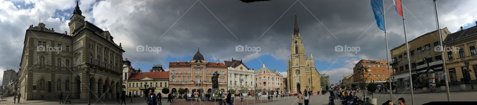 City center of Novi Sad