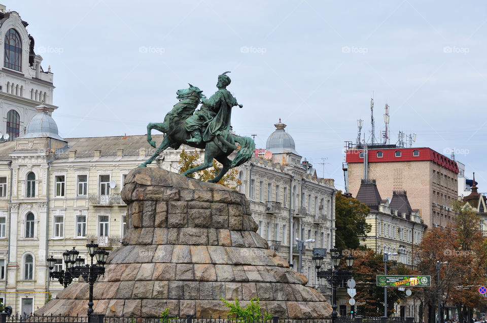 Statue of Bogdan Khmelnitsky, Kyiv, Ukraine