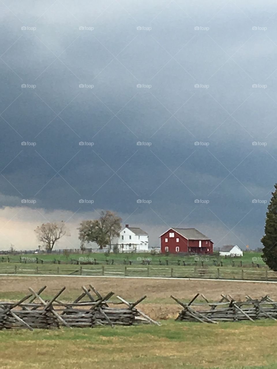 Stormy farm