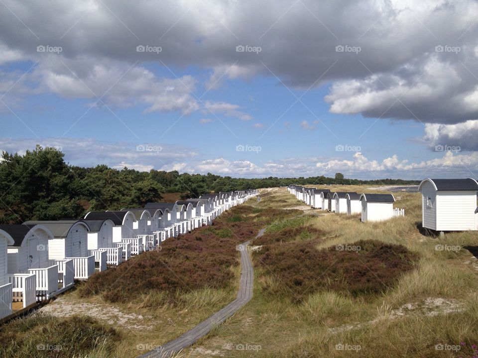 Ljunghusen by the beach in Sweden.