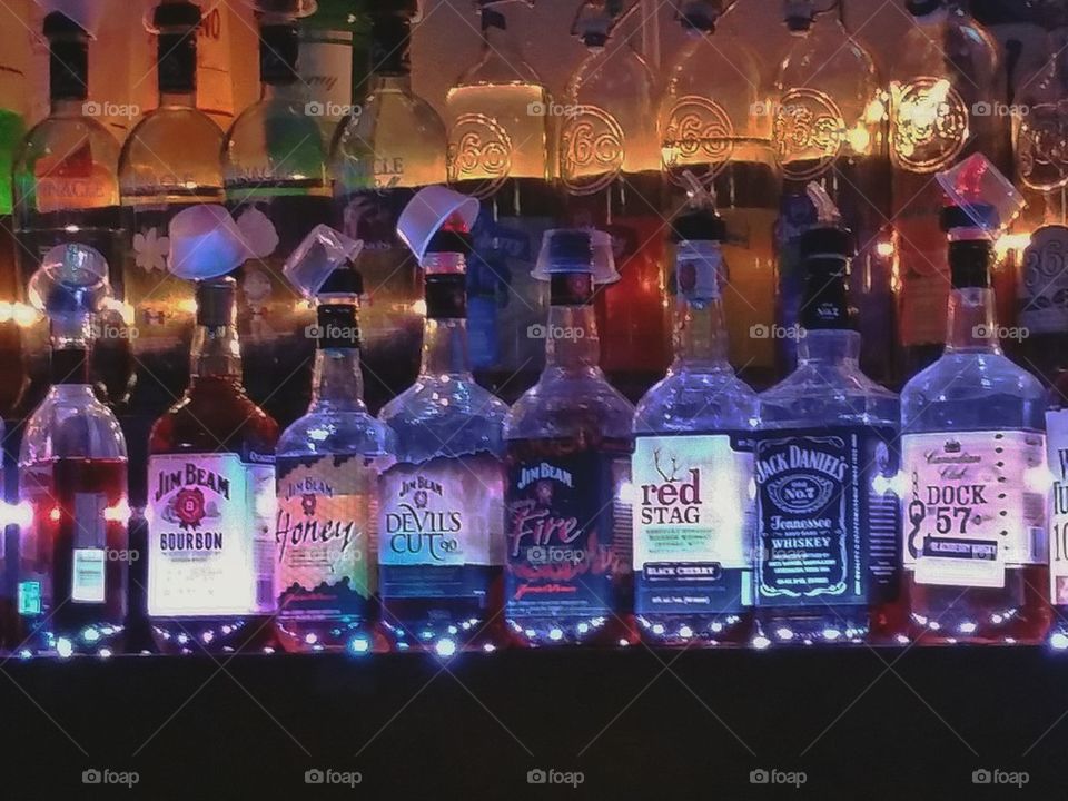 liquor bottles