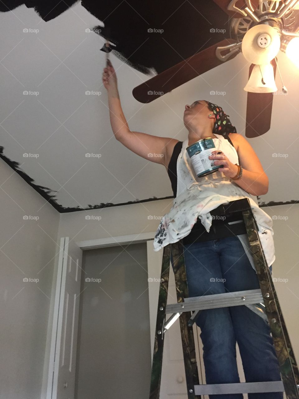 Painting the ceiling 