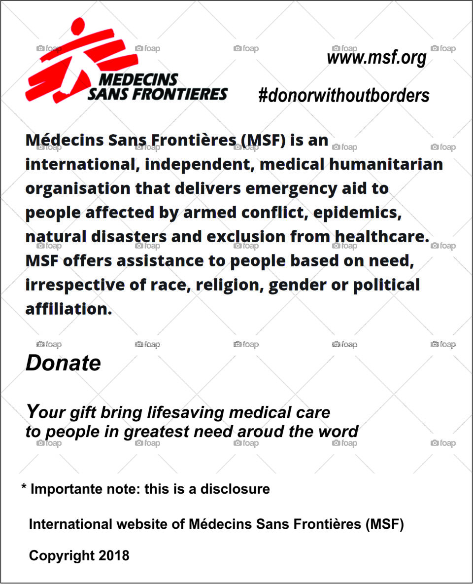 Medecins Sans Frontieres - disclosure