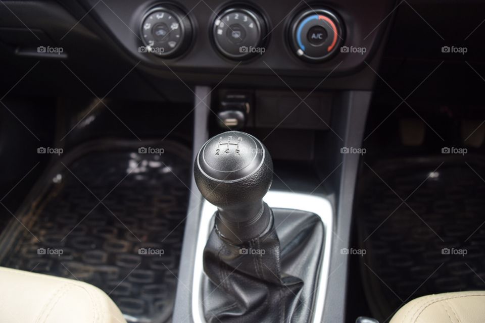 Toyota Corolla . Gear and dashboard of new Toyota  
Corolla 