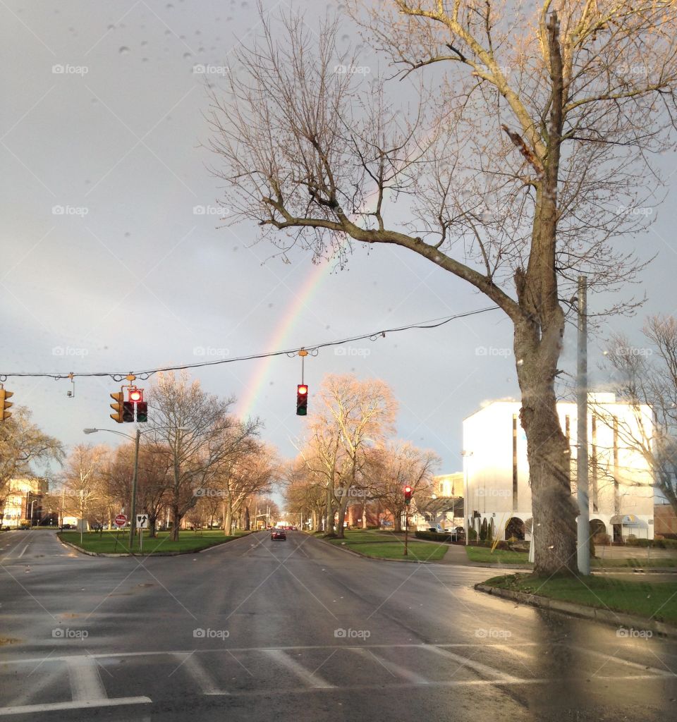 Rainbow over park ave west Springfield 