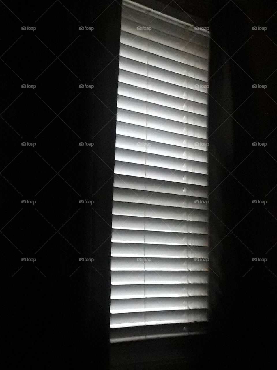 blinds at dusk