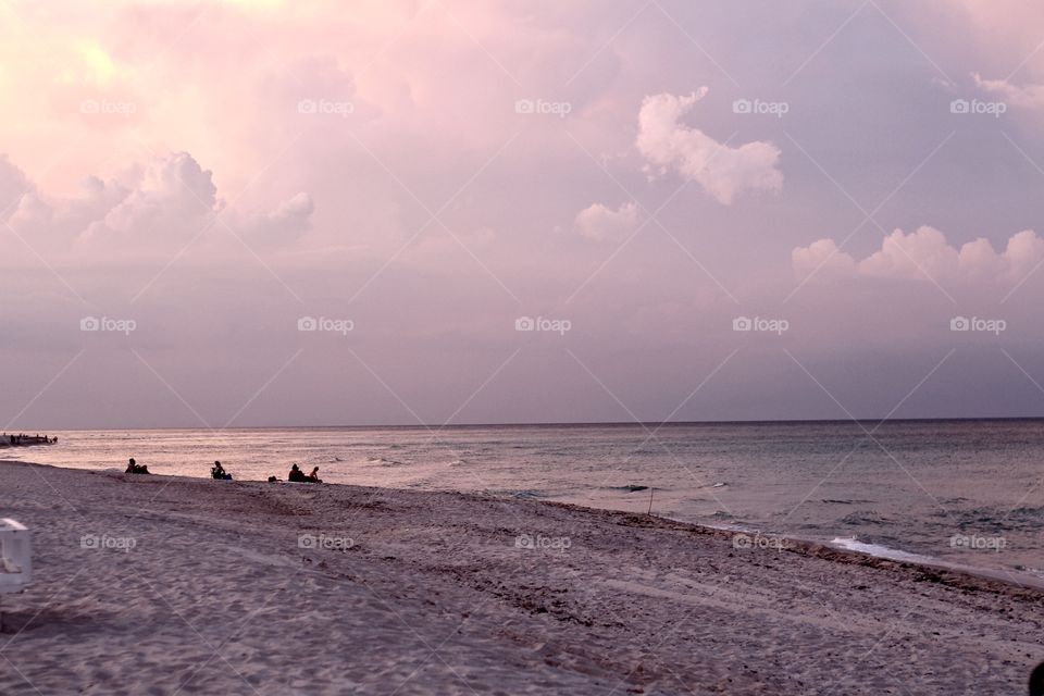 Ocean at sunset