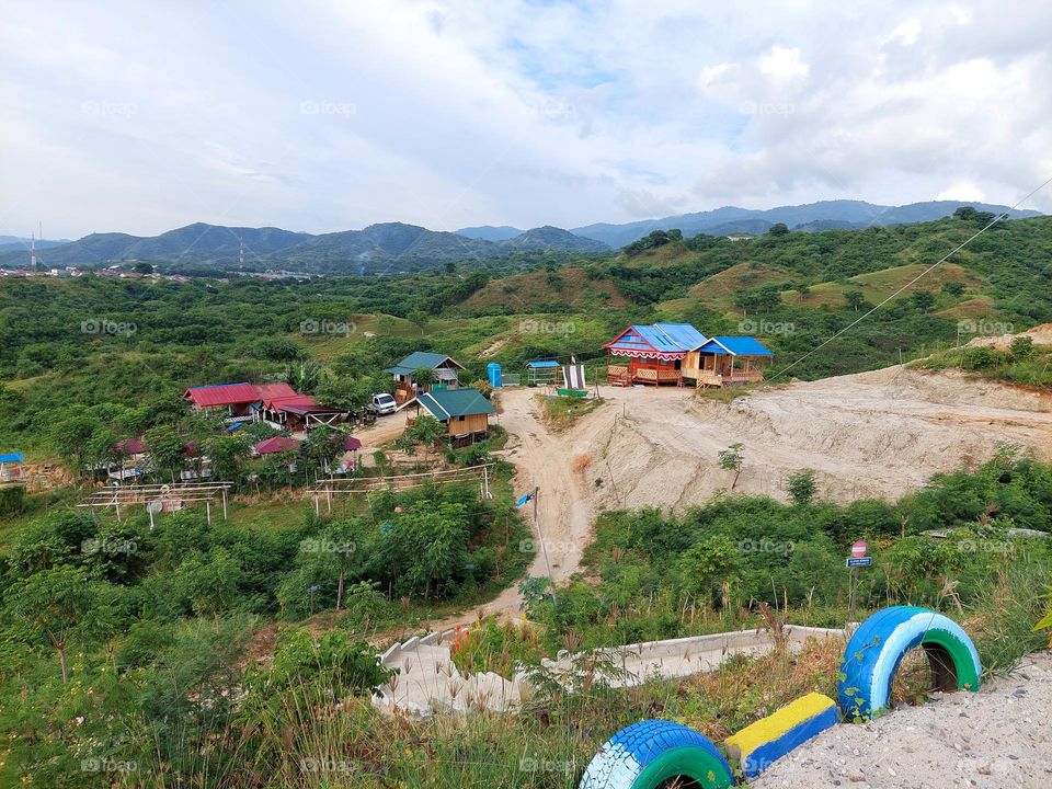 Villa on a green hill