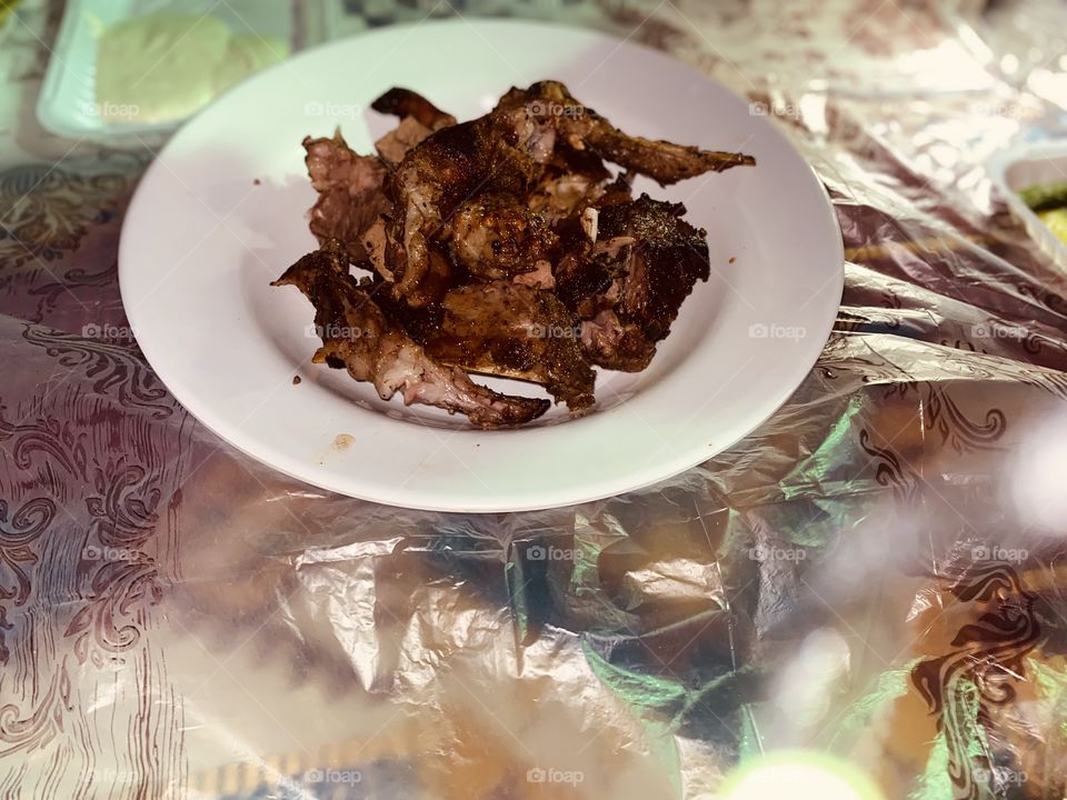 Barbecue party in my village on the occasion of the Saudi National Day