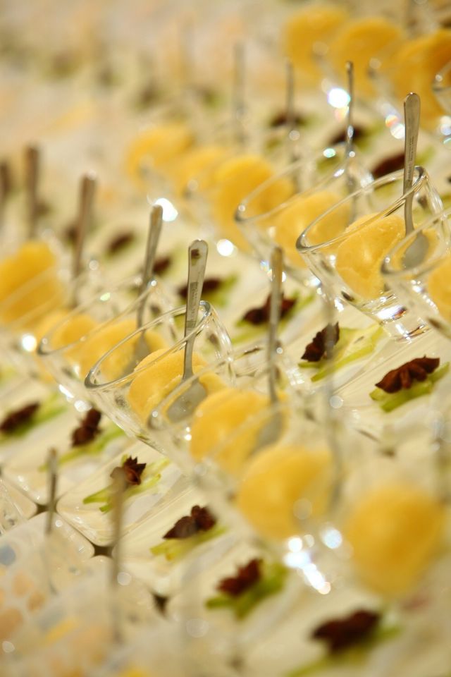 Dessert fudge dishes lineup