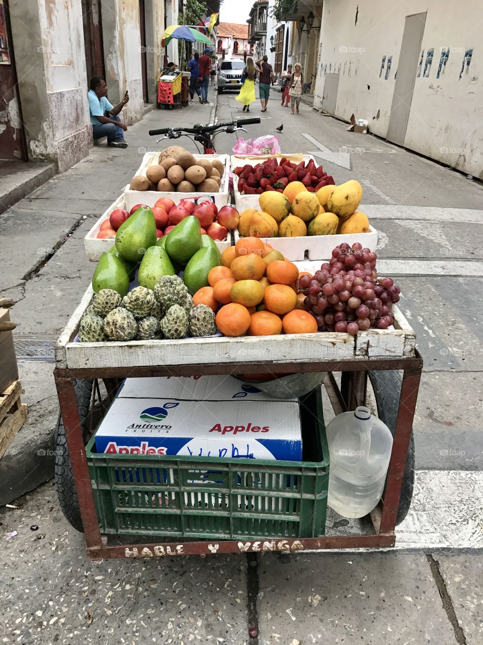Fruit cart in Cartagena, Colombia