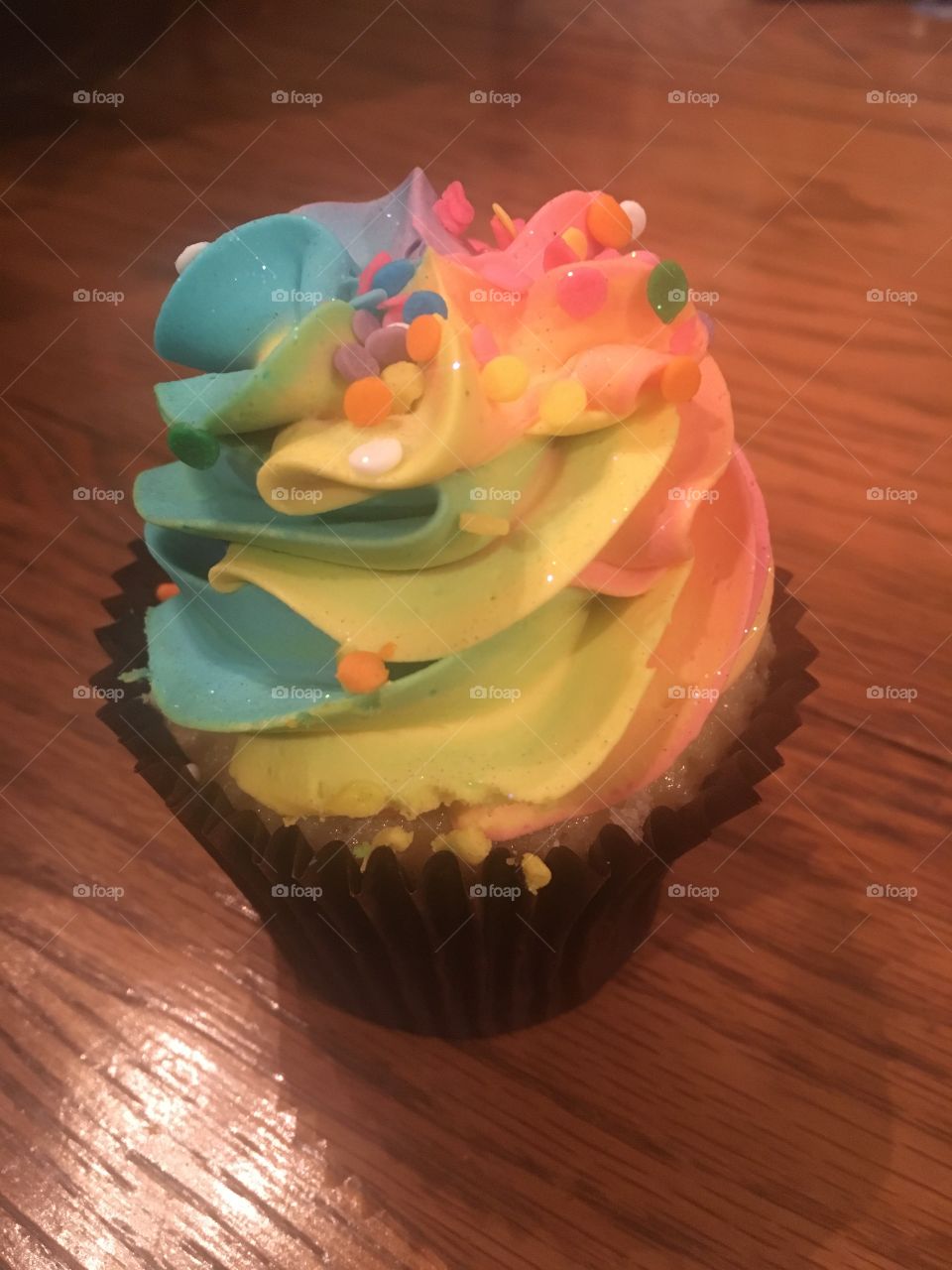 Rainbow cupcake
