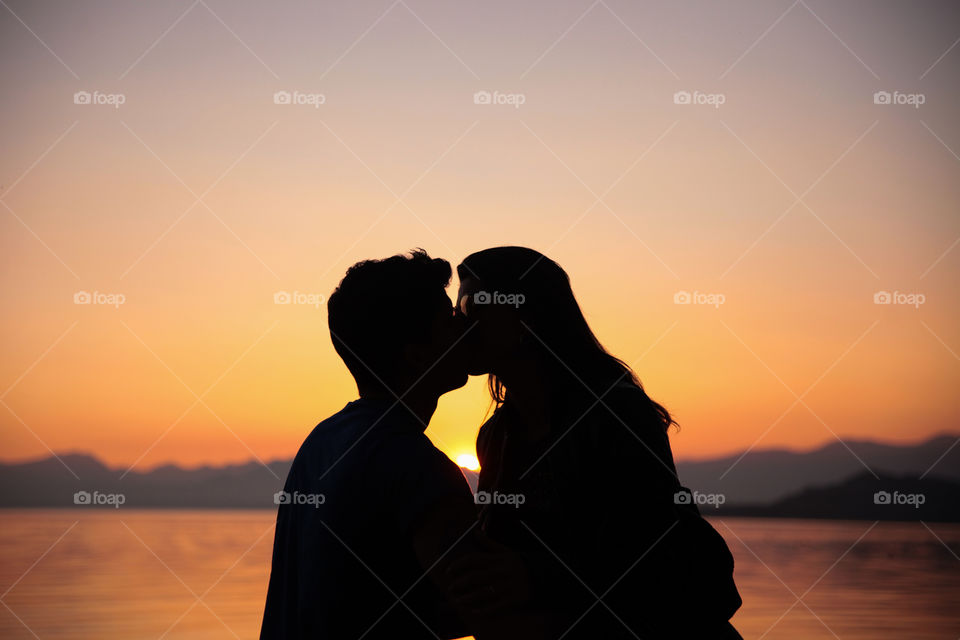Love in the sunset - Garda Lake 