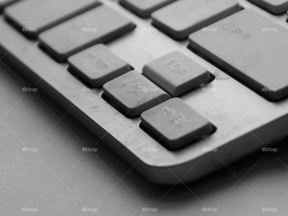 Close up of computer keyboard