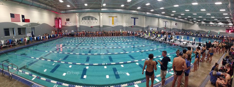 Swim team meet