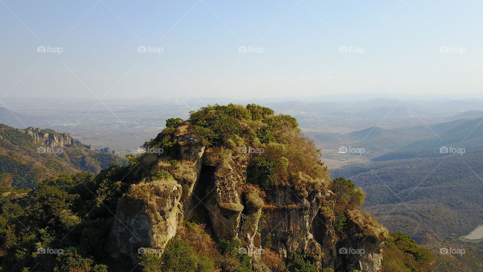 Aerial view in the mountains 