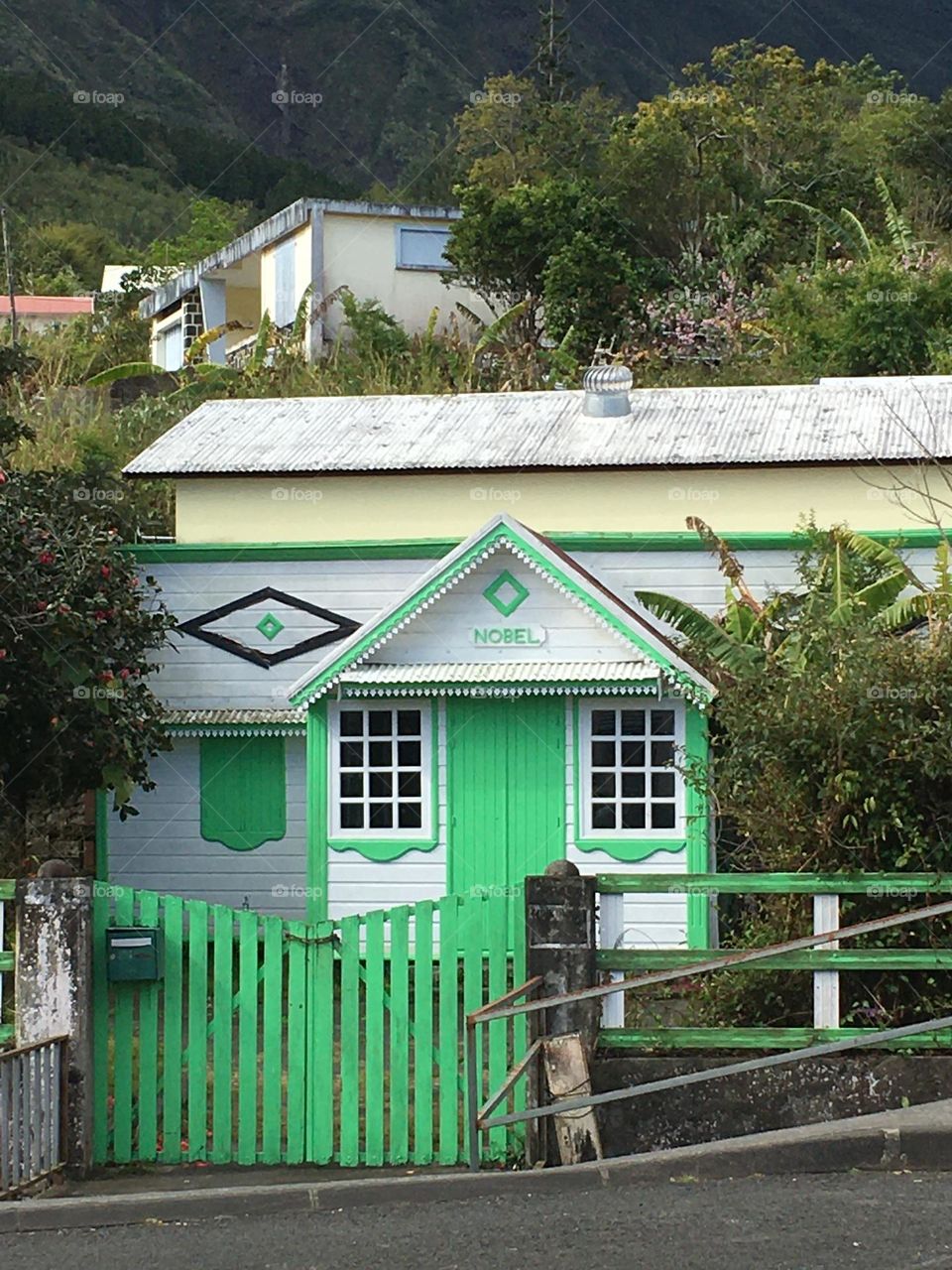 Case créole colorée