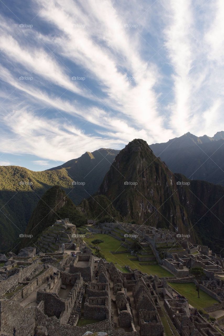 Machu Picchu at sunrise, Peru