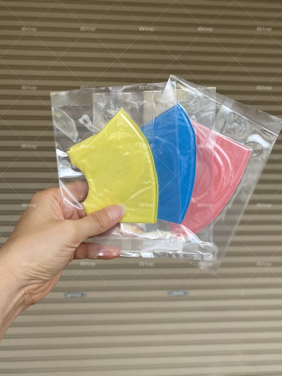 Fighting COVID-19 with colorful namai masks....