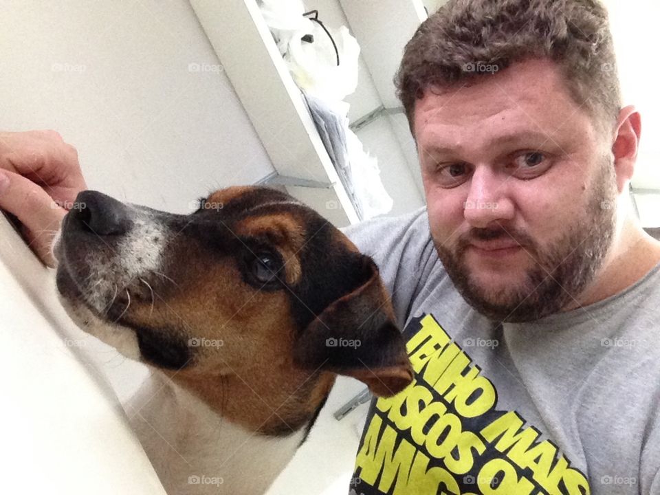 Selfie with my Brazilian Terrier